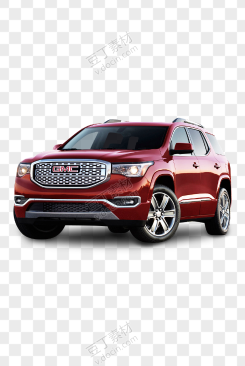 樱桃红GMC Acadia Denali汽车