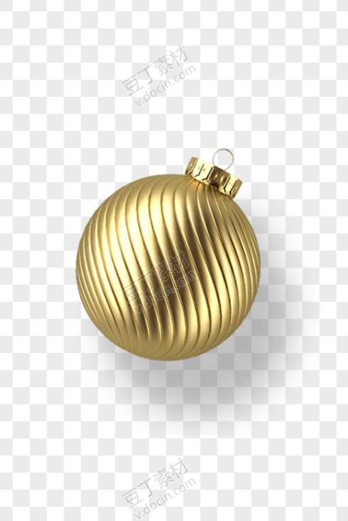 金色圣诞树装饰球