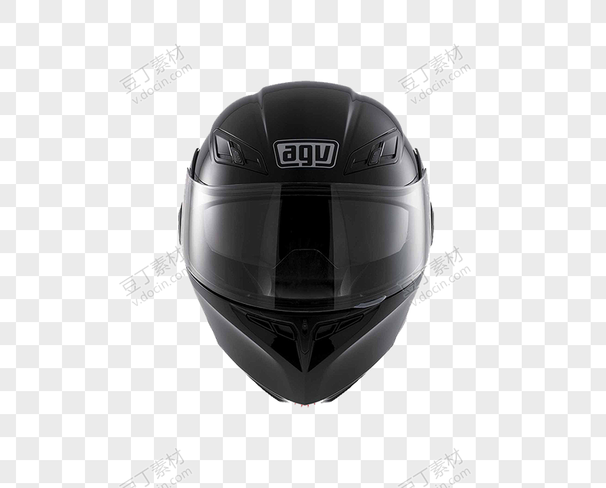 黑色酷炫装饰赛车头盔