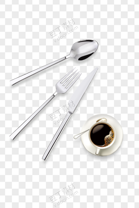 刀叉和咖啡