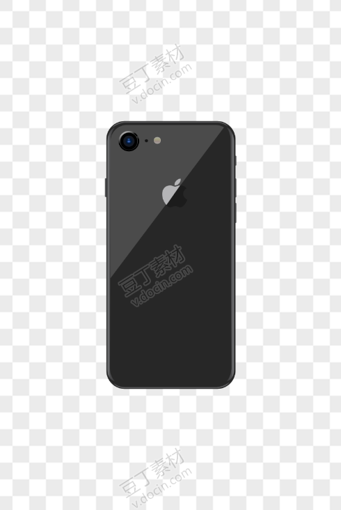 黑色质感苹果手机