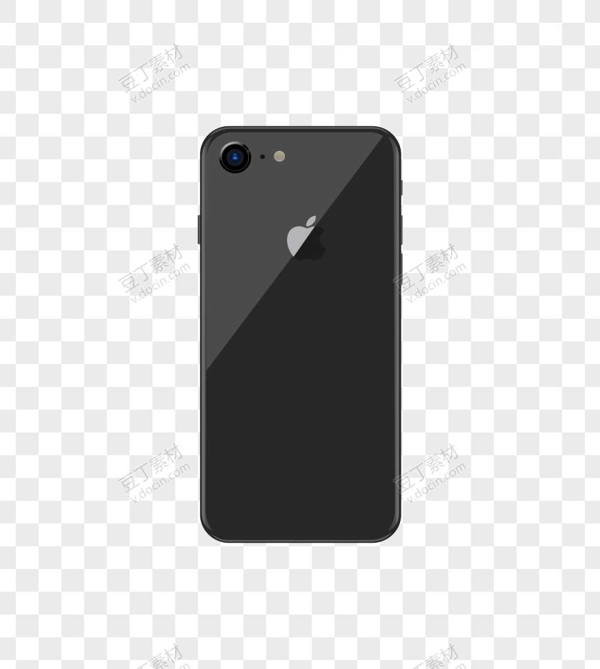 黑色质感苹果手机