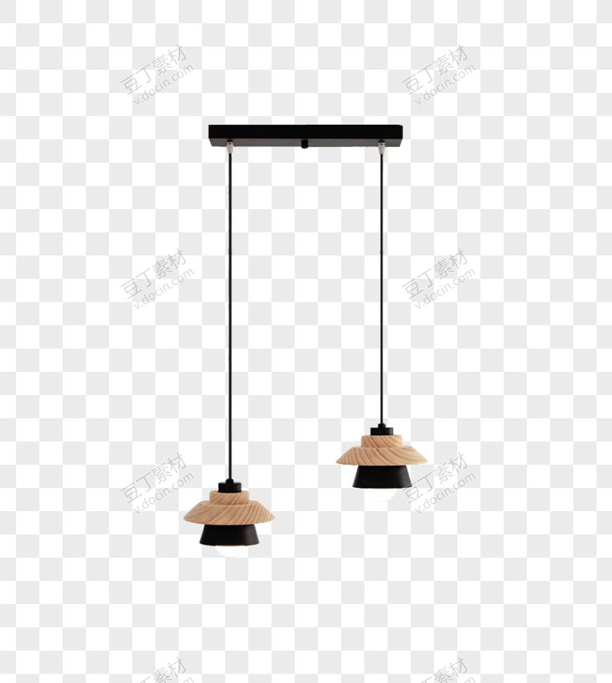 餐厅木艺吊灯