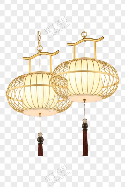 新中式古典鸟笼吊灯