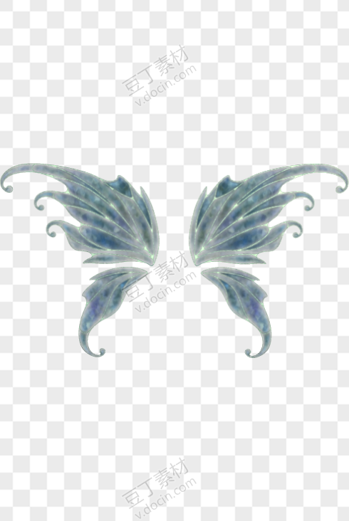 深蓝色蝴蝶翅膀