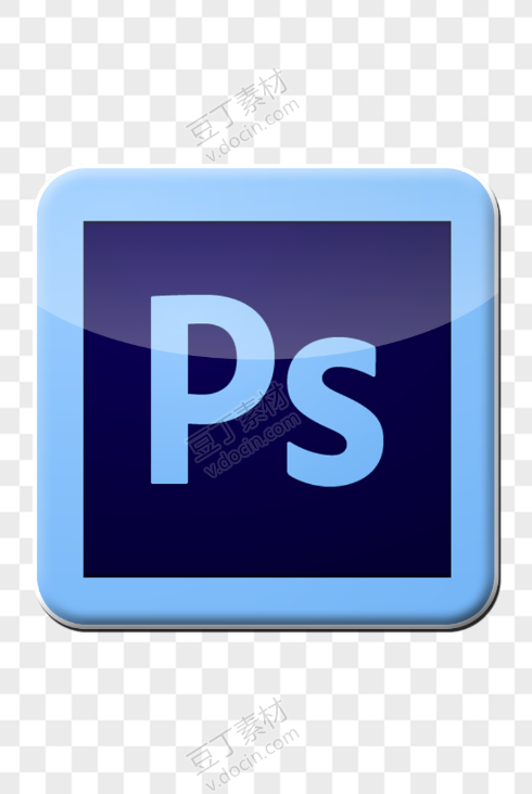 蓝色Adobe Photoshop图标