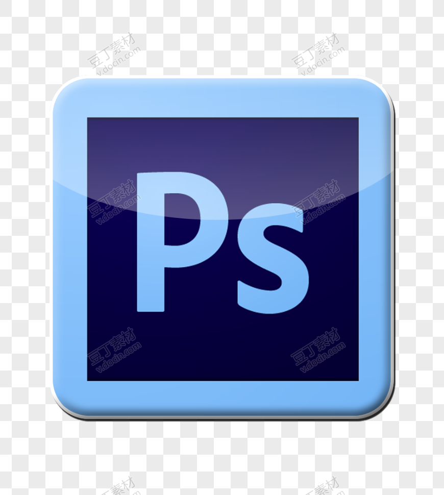 蓝色Adobe Photoshop图标