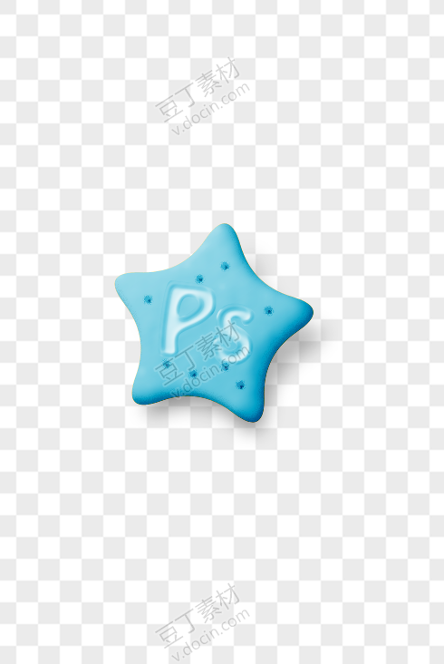 星星饼干PS图标