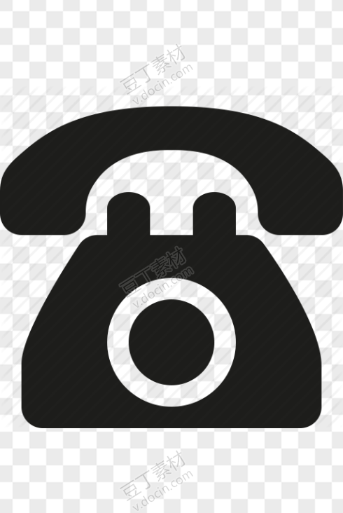 黑色电话机图标