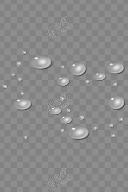 透明水滴水珠
