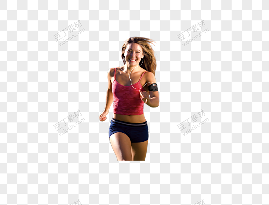 运动健身跑步女孩