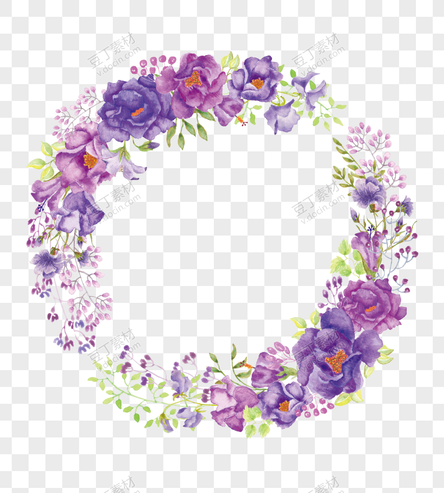 紫罗兰小花唯美花框