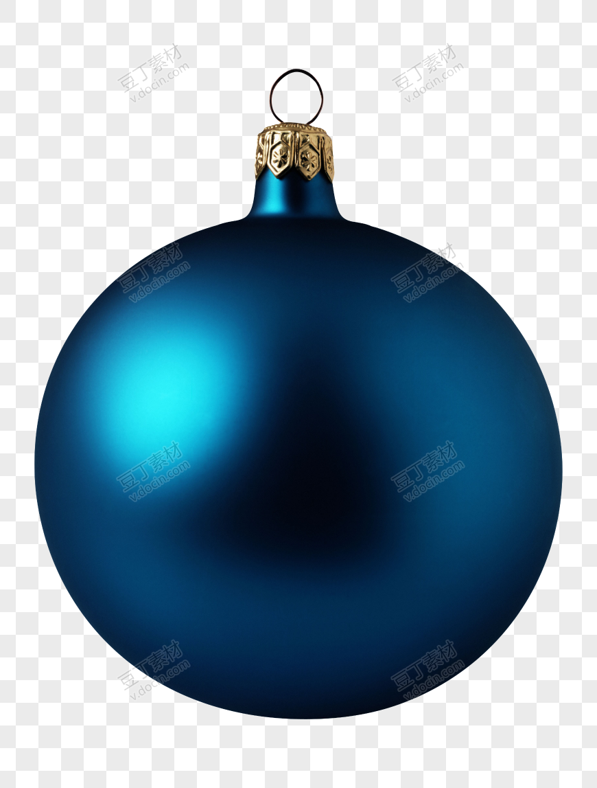 蓝色圣诞球