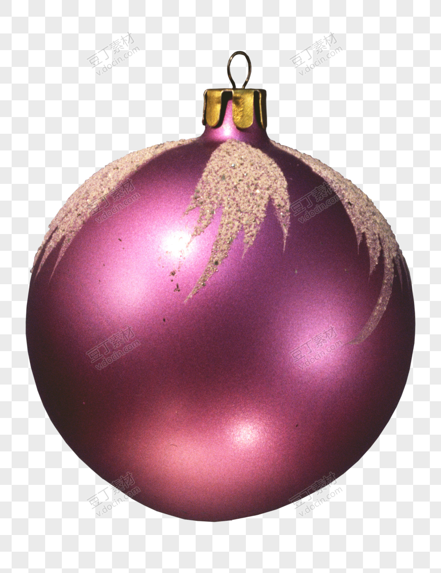 紫色圣诞球