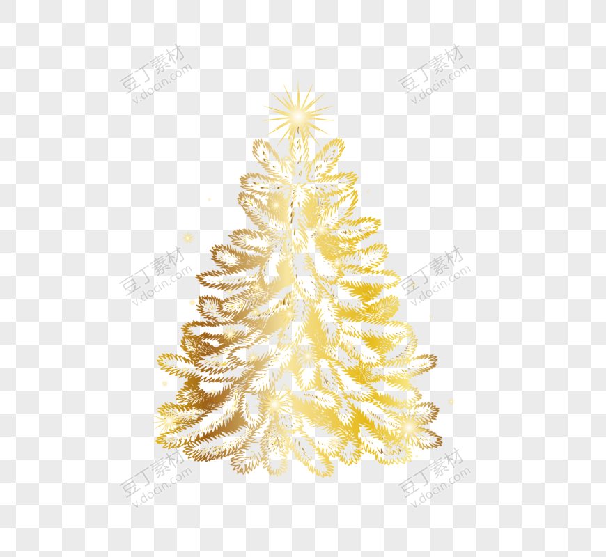 金色创意圣诞树