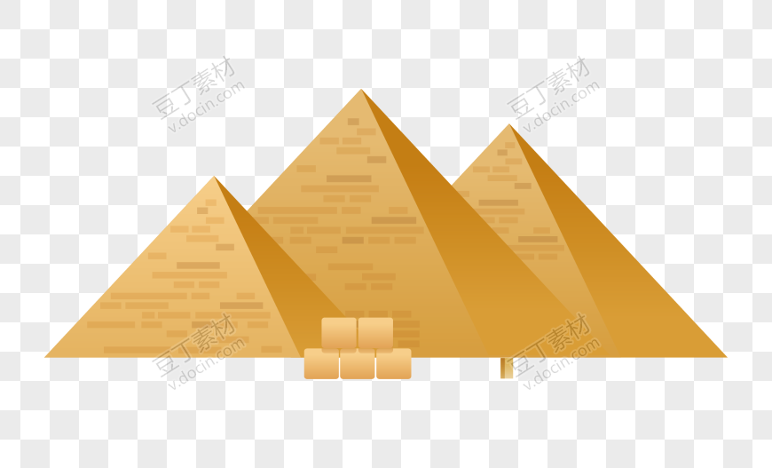 卡通埃及金字塔