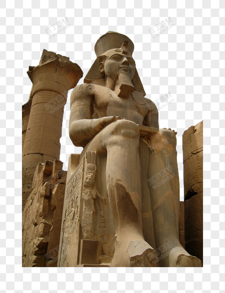 埃及金字塔哈夫拉雕塑