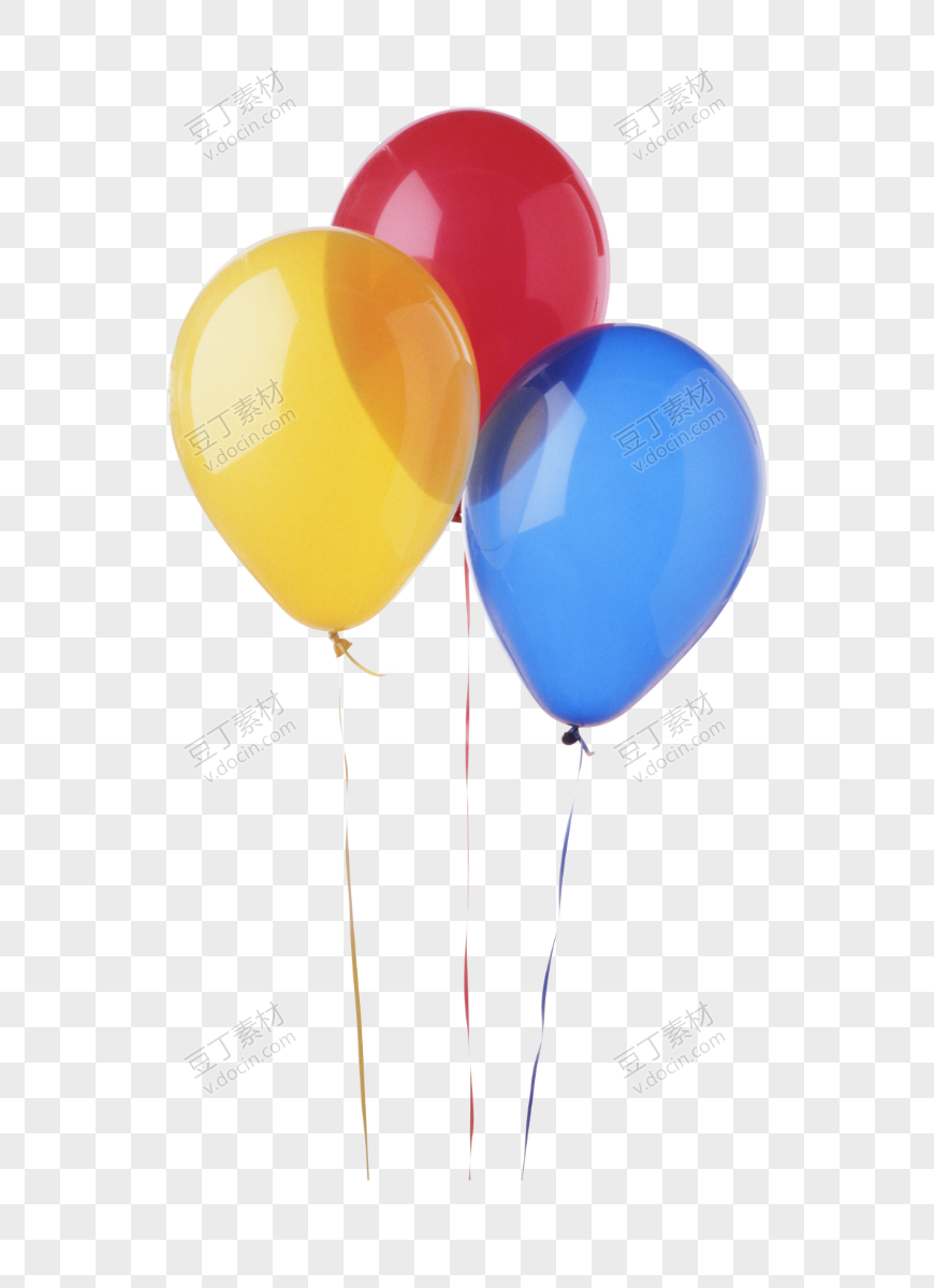 飘着的三色气球