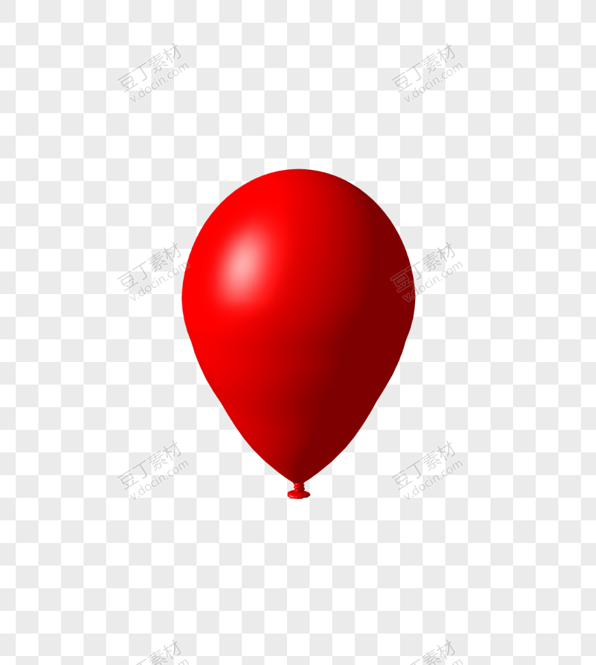 独自升空的红色气球