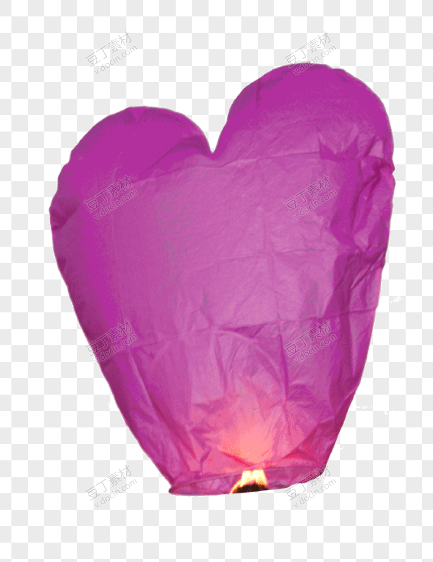 紫色孔明灯