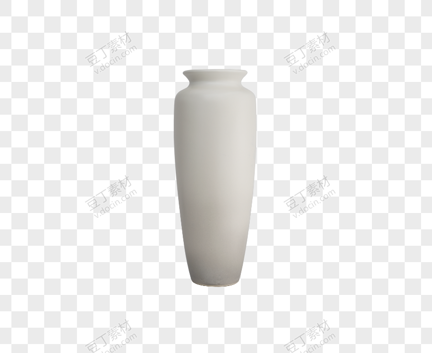陶瓷感白色艺术花瓶