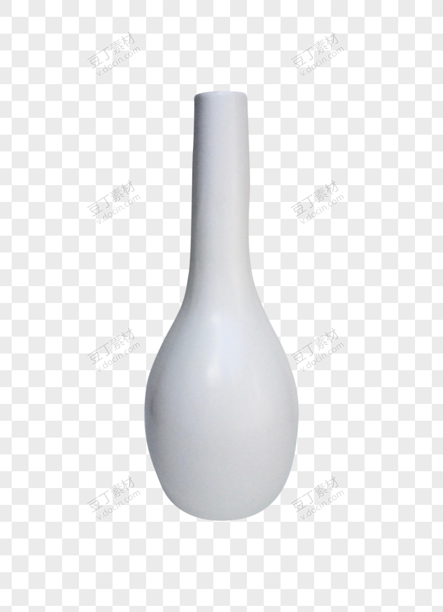陶瓷感白色艺术花瓶
