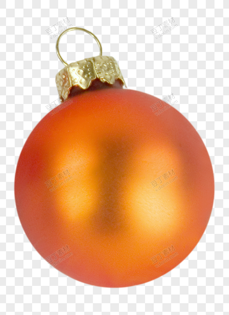 橙色圣诞球