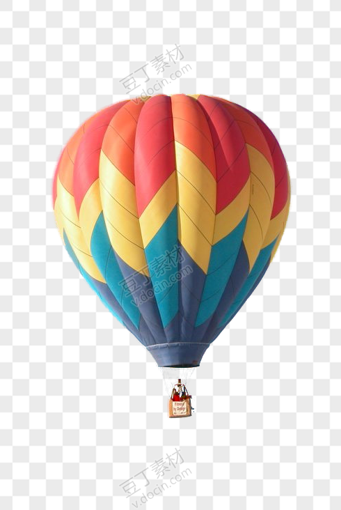 彩色图案热气球