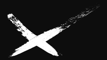 打X 画笔笔刷 透明通道