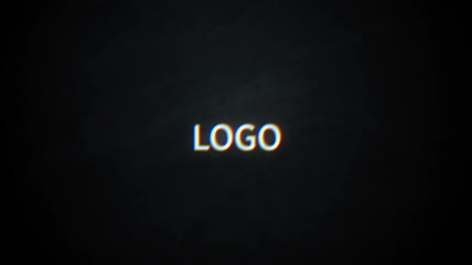 故障风颜色分离LOGO展示（内含高清和4K版本）