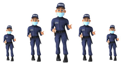 警察叔叔跳舞卡通动画