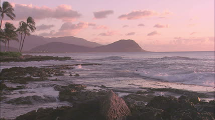 海岸线风光高清实拍视频素材