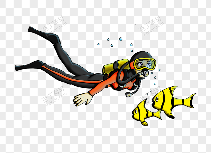 潜水员潜水运动