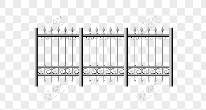 金属护栏绘图