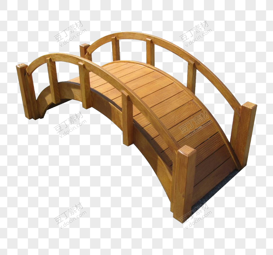 木制拱形短桥