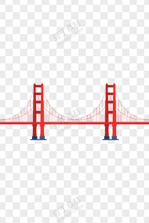 高架桥简笔画 彩色图片