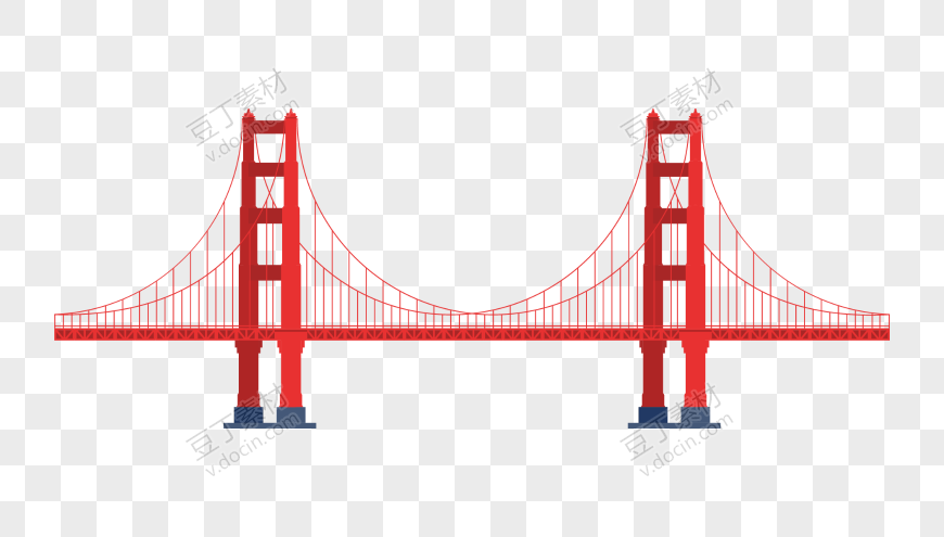红色高架桥绘图