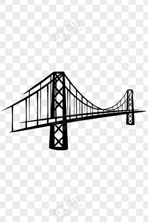 高架桥怎么画?简笔画图片