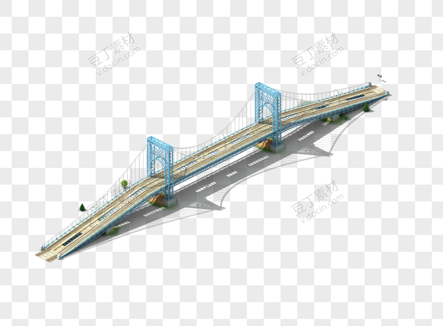 蓝色高架桥设计建筑