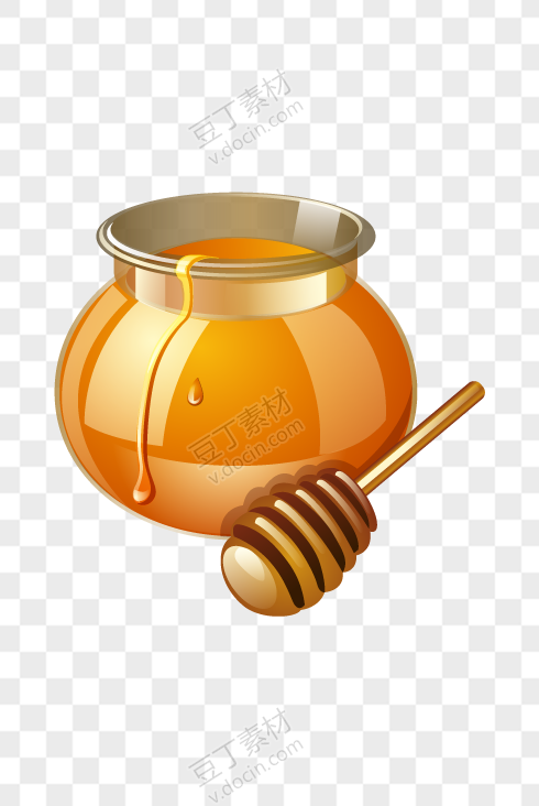 卡通小罐蜂蜜