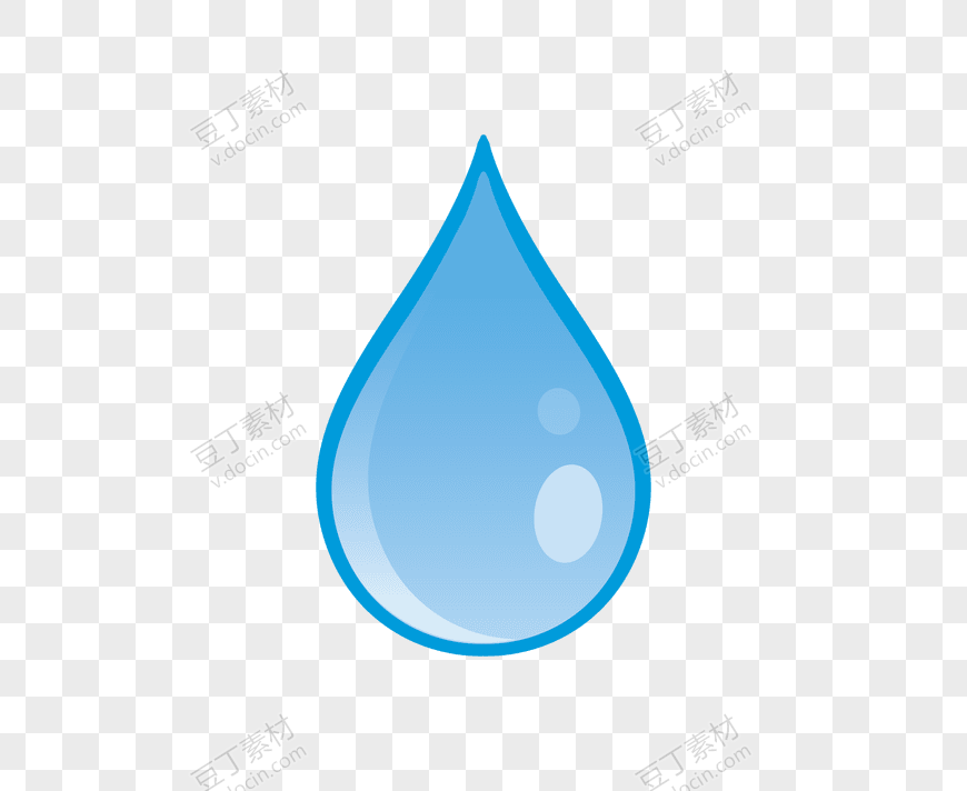 一颗蓝色大水滴