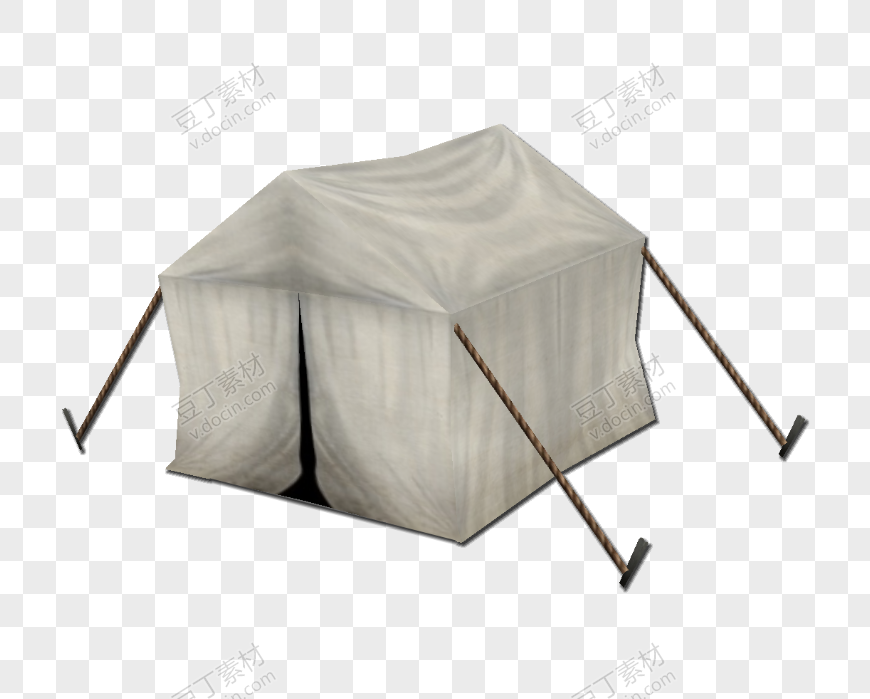 白色营地帐篷