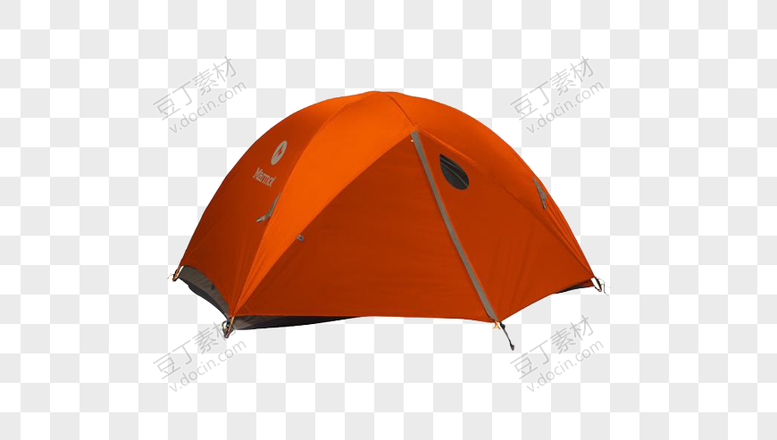 亮橙色帐篷