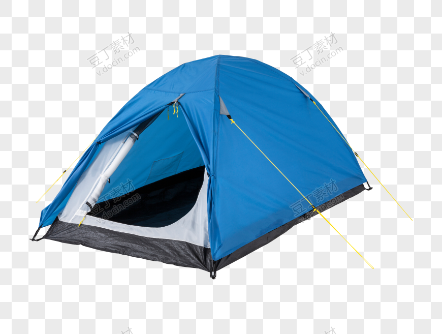 蓝色营地帐篷