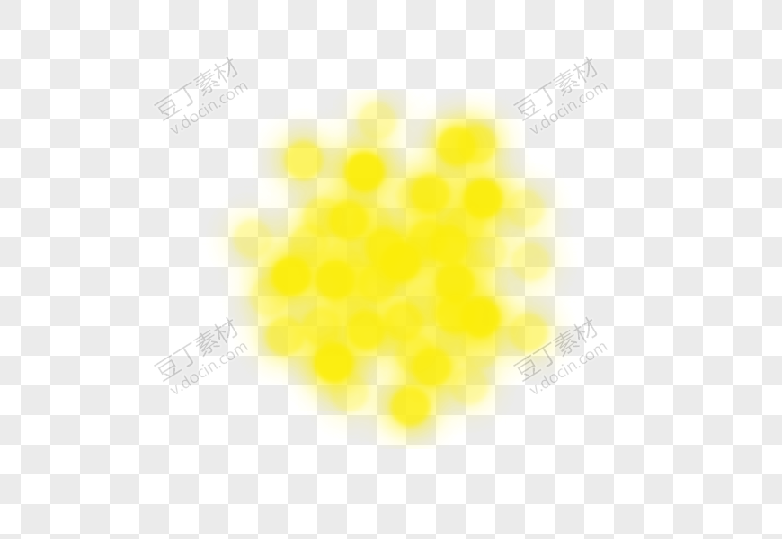 黄色圆形光晕
