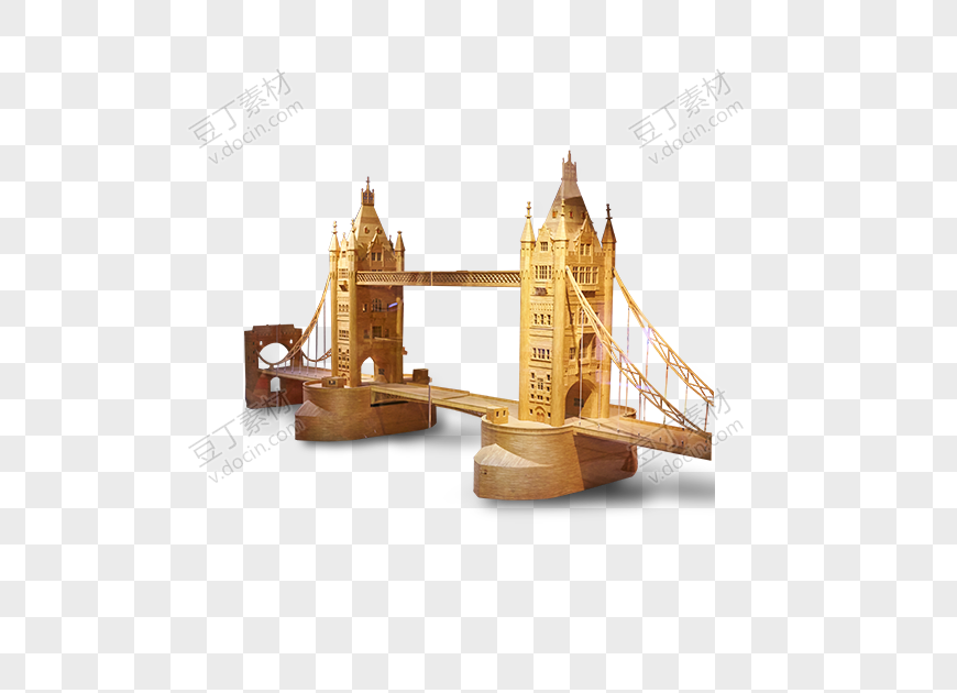 伦敦塔桥手工建模