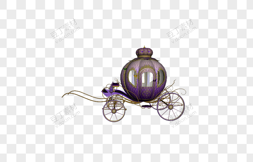 紫色南瓜车