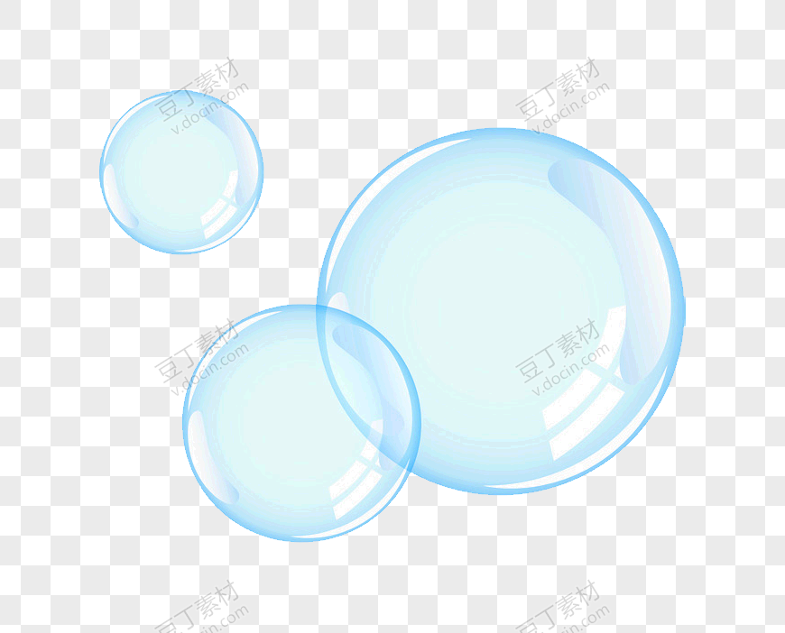 蓝色气泡