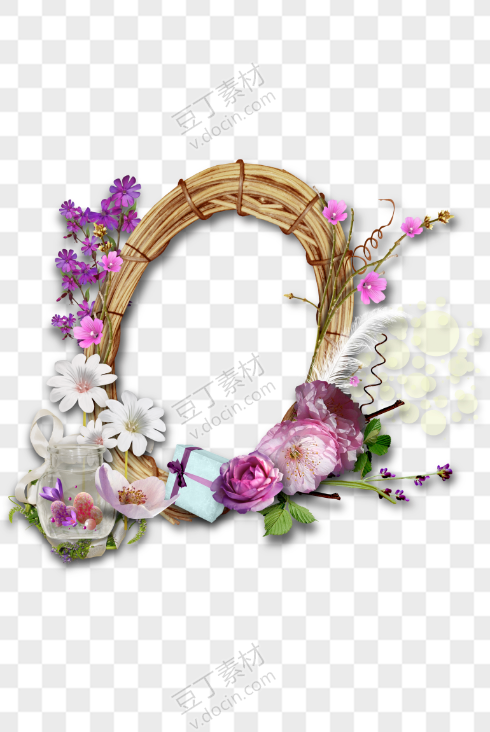 木质花篮式装饰环