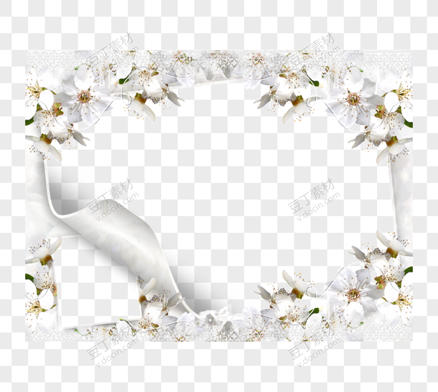 卷轴式白色唯美求婚装饰